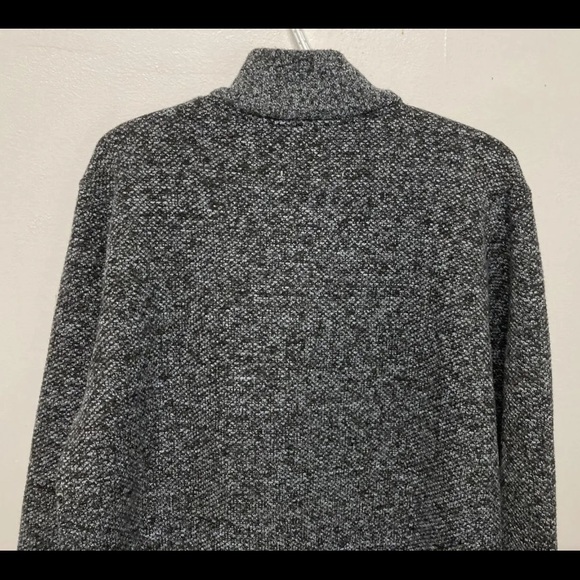 New! Flag & Anthem Mens 1/4 Zip Sweater Pullover Medium Grey Shirt Heavy Weight - Picture 6 of 11